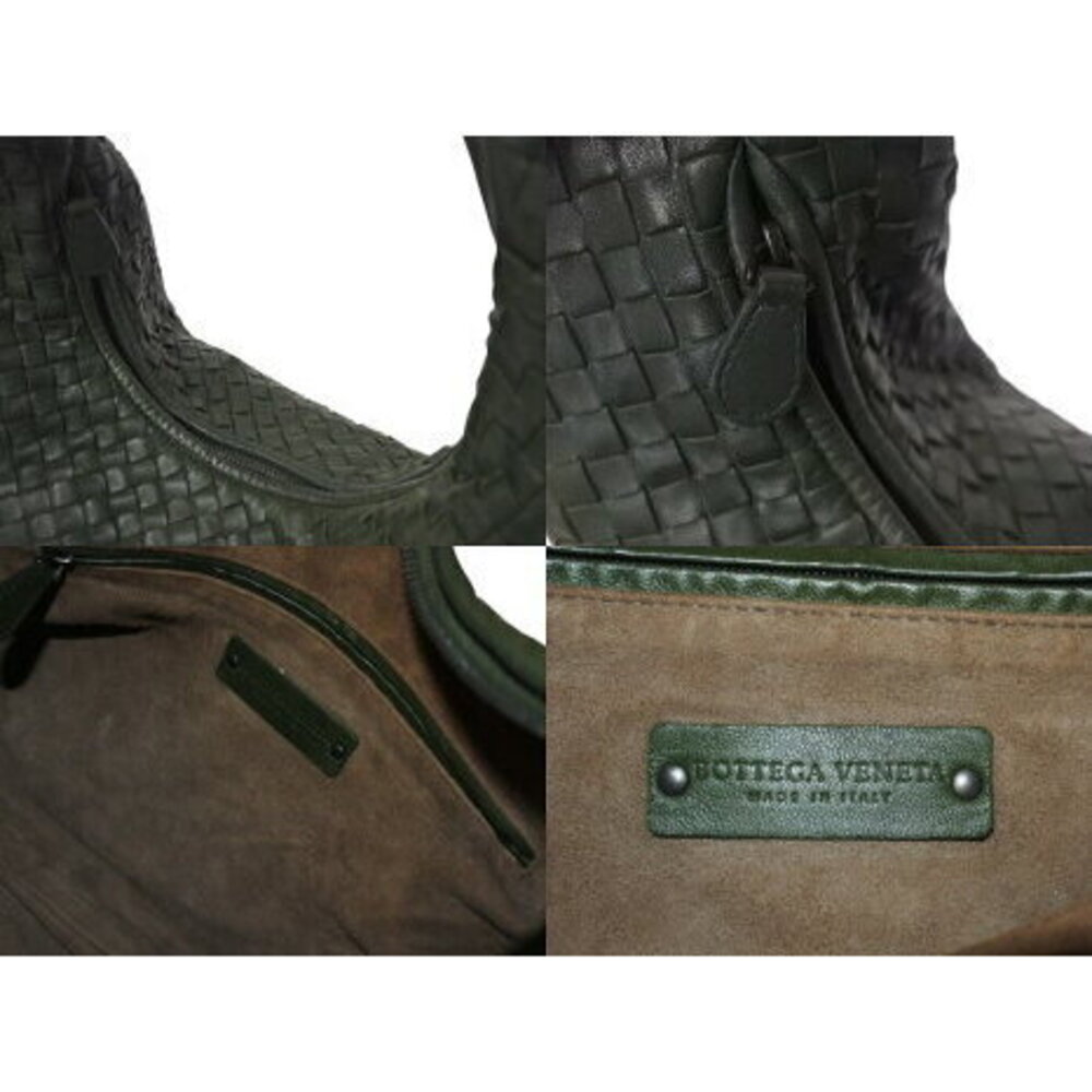 BOTTEGA VENETA Intrecciato Hobo Hobo Shoulder Bag Green Leather - Picture 8 of 8